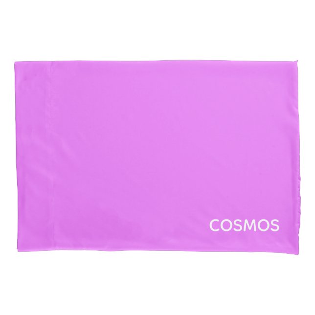 Housse D'oreillers Nom de couleur pourpre cosmos (devant)