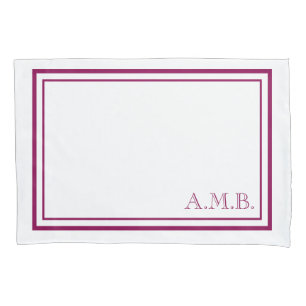 Housse D'oreillers Norme magenta classique personnalisée de