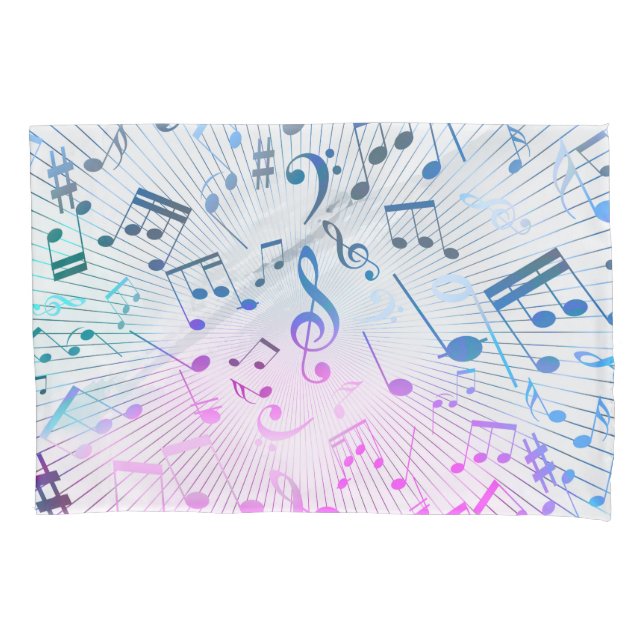 Housse D'oreillers Notes musicales (devant-gauche)