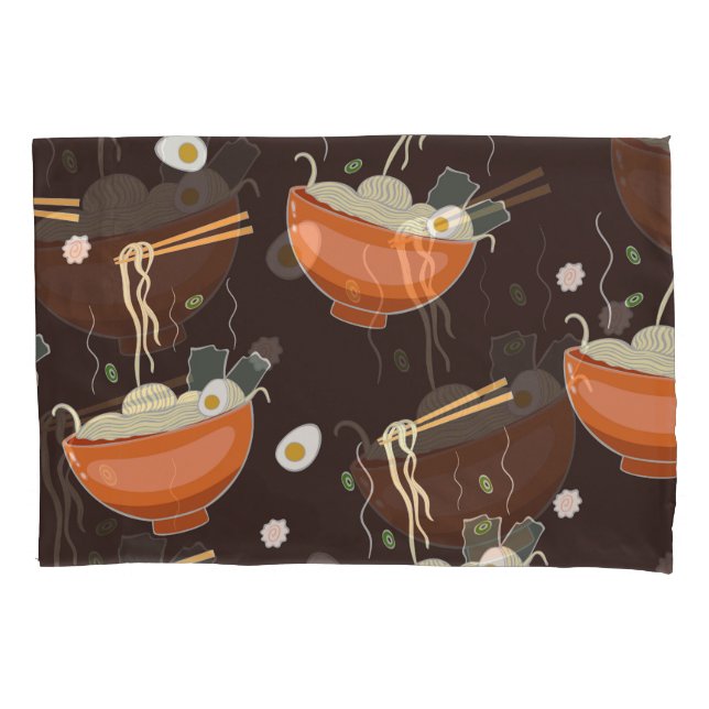 Housse D'oreillers Nouilles Ramen : Graphiques Vintages (devant)