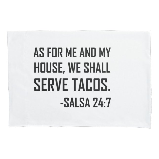 Housse D'oreillers Nous servirons des tacos drôles (devant)