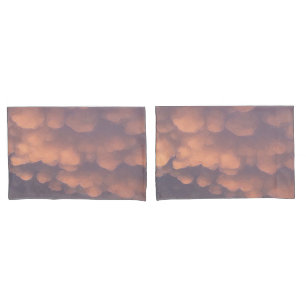 Housse D'oreillers Nuages de billes de coton rose