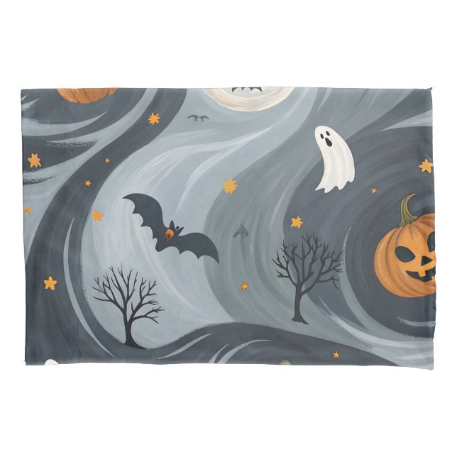 Housse D'oreillers Nuit de la mort d'Halloween (devant)
