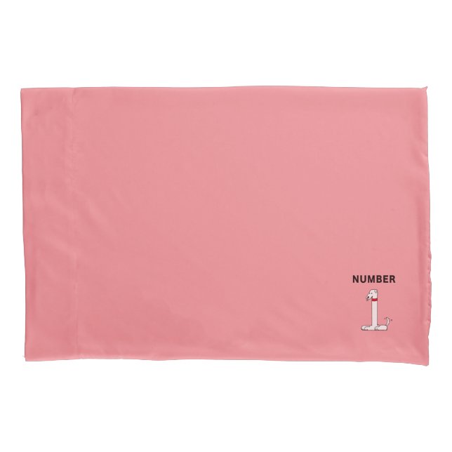 Housse D'oreillers Numéro un chien (devant)