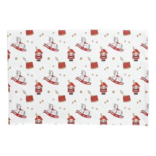 Housse D'oreillers Nutcracker motif de Noël (devant)