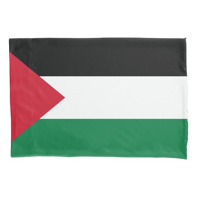 Housse D'oreillers officiellement le drapeau de l'État de Palestine (devant)