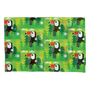 Housse D'oreillers Oiseau tropical du Toucan