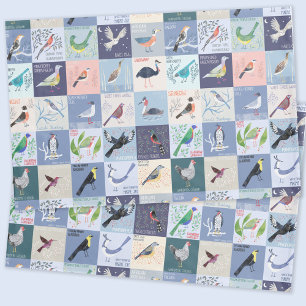 Housse D'oreillers Oiseaux du monde entier, art à l'aquarelle