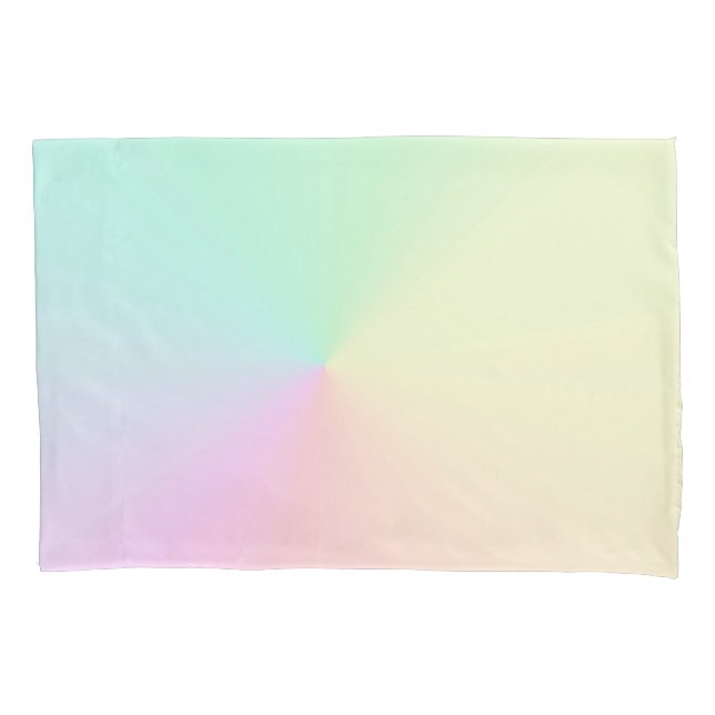 Housse D'oreillers Ombre Arc-en-ciel Pastel émaillé de boue esthétiqu (devant)