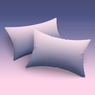 Housse D'oreillers Ombre Girls Pastel rose foncé violet dégradé
