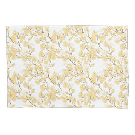 Housse D'oreillers Or Blanc Matin Fleur de gloire