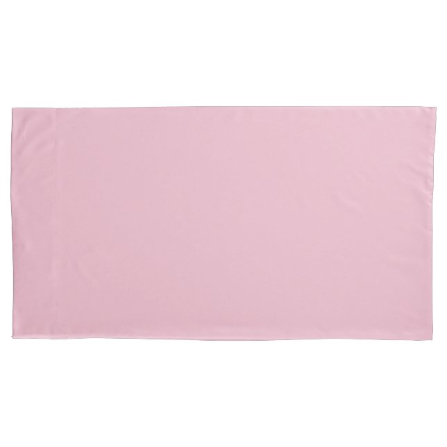Housse D'oreillers Oreiller rose souple solide (devant-gauche)