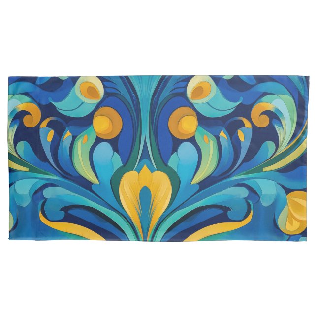 Housse D'oreillers Oreiller simple King Art Nouveau (devant-gauche)