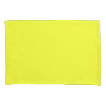 Oreiller simple, Standard, Jaune néon
