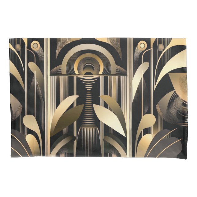Housse D'oreillers Oreillers Art Déco Standard Paire (devant-gauche)