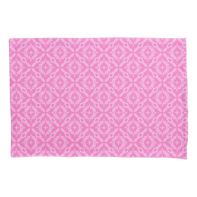 Housse D'oreillers Ornamental Pink Damask Breast Cancer Awareness (devant)
