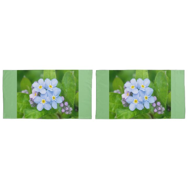 Housse D'oreillers Oublie-moi-non, (devant-Set)