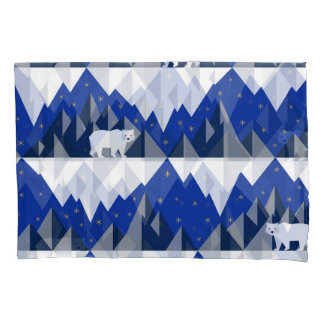 Housse D'oreillers Ours polaire sur Iceberg Motif sans couture.