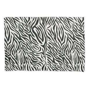 Housse D'oreillers Paire de Coque Coussin de taille standard Zebra