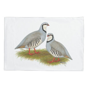 Housse D'oreillers Paire de perdrix de Chukar