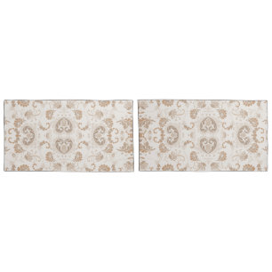 Housse D'oreillers Paisley en beige esthétique moderne Tan Brown