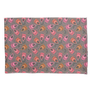 Housse D'oreillers Paisley motif.