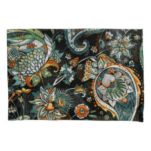 Housse D'oreillers Paisley oriental : motif traditionnel turc.