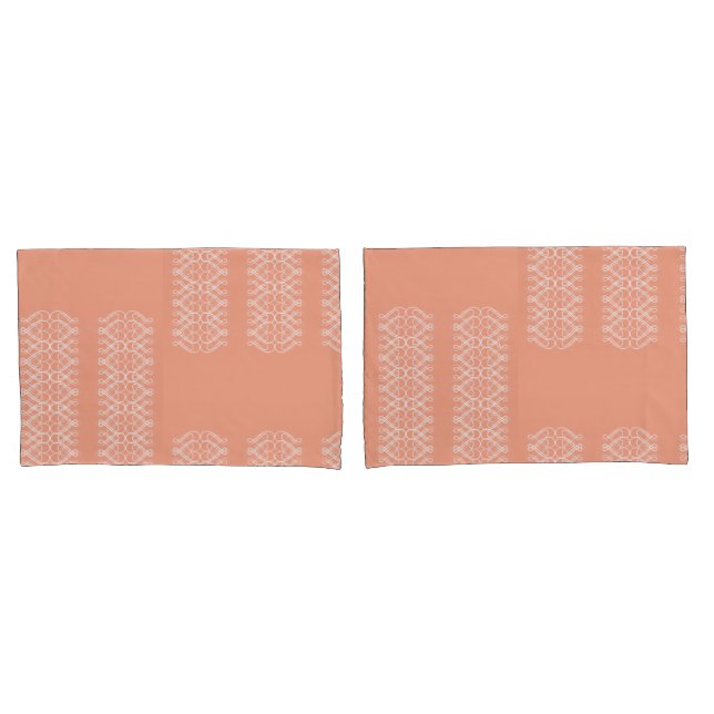 Housse D'oreillers Pale Orange Pillowcase (devant-Set)