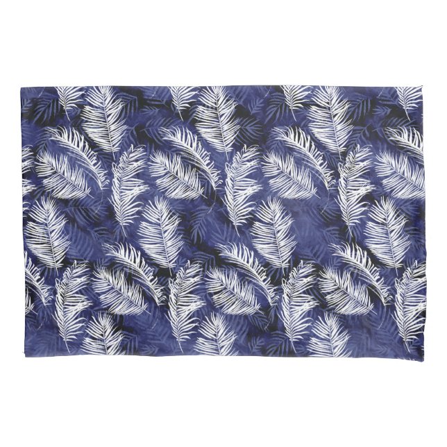 Housse D'oreillers Palms d'Indigo (devant)