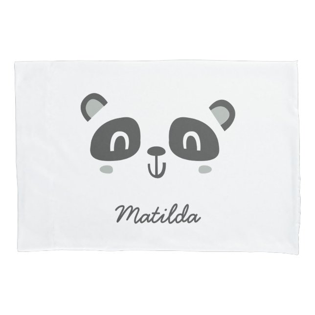 Housse D'oreillers Panda de caractère mignonne pour enfants (devant-gauche)