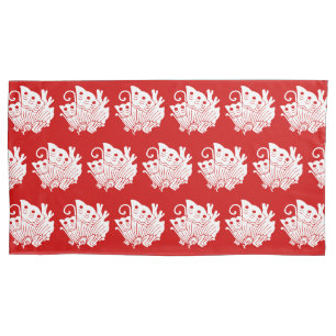 Housse D'oreillers Papillon asiatique Japonais Conception Kamon