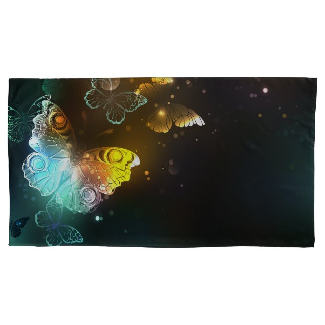 Housse D'oreillers Papillon lumineux et papillons de nuit (devant)