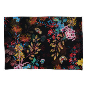 Housse D'oreillers Papillons de jardin fleuris Style Liberty