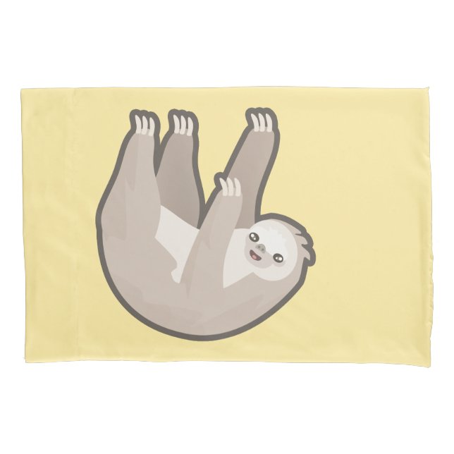 Housse D'oreillers Paresse de Kawaii (devant)