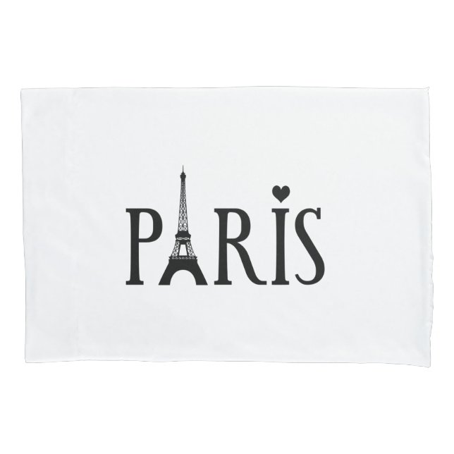 Housse D'oreillers Paris, France et Art Graphique (devant)