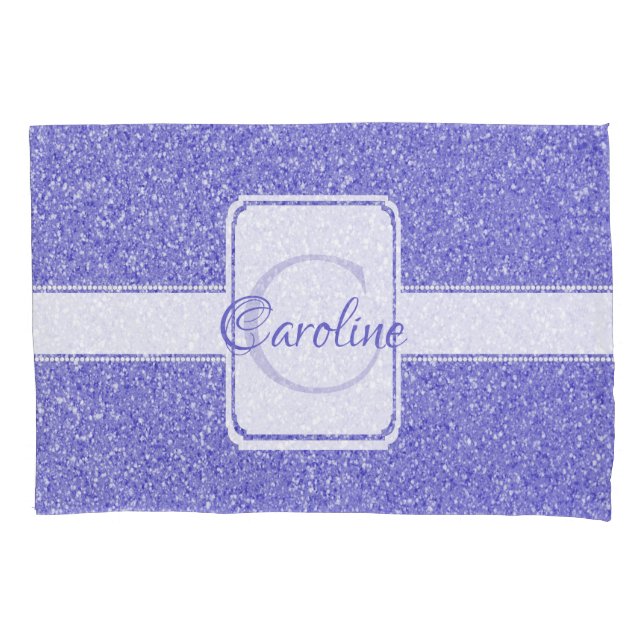 Housse D'oreillers Parties scintillant violette Coussin Coque personn (devant)