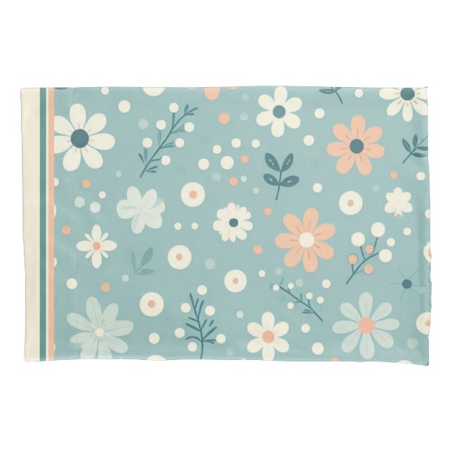Housse D'oreillers Pastel Garden Delft (devant-gauche)