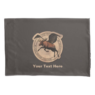 Housse D'oreillers Patch Flying Moose Aviation