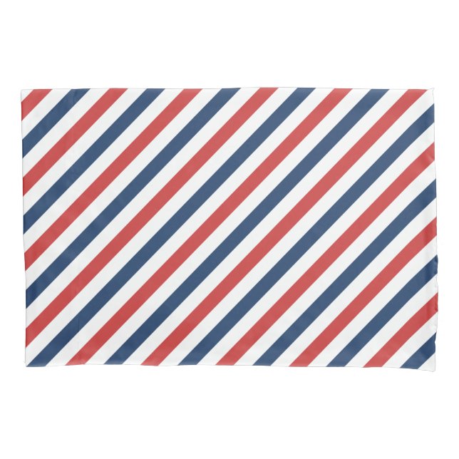 Housse D'oreillers Patriotique Rouge Blanc et Bleu (devant)