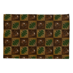 Housse D'oreillers Patters de l'Acorn and Oak Leaf