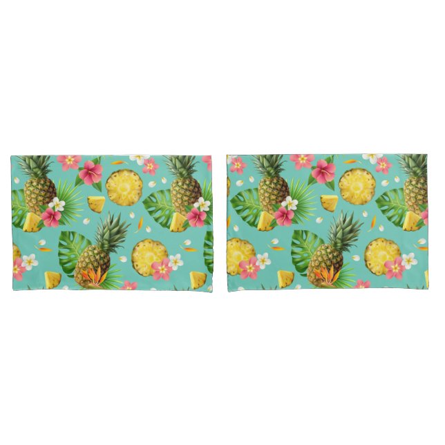 Housse D'oreillers Patters de Tropical Fruit (devant-Set)