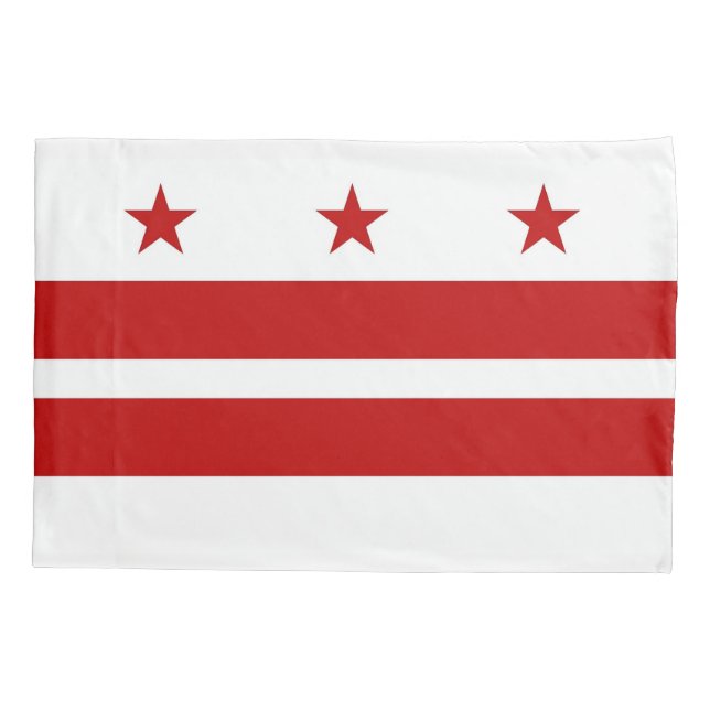 Housse D'oreillers Pavillon Patriotic Single Pillowcase de Washington (Dos)