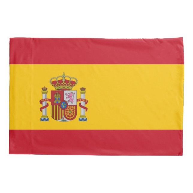 Housse D'oreillers Pavillon Patriotique à simple oreiller d'Espagne (Dos)