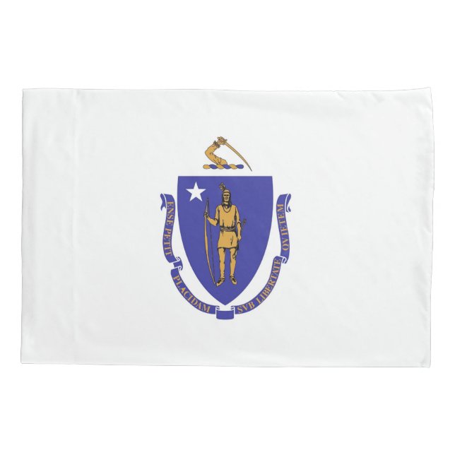Housse D'oreillers Pavillon Patriotique simple oreiller du Massachuse (Dos)