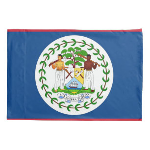 Housse D'oreillers Pavillon Patriotique Simple Pillowcase Bélize