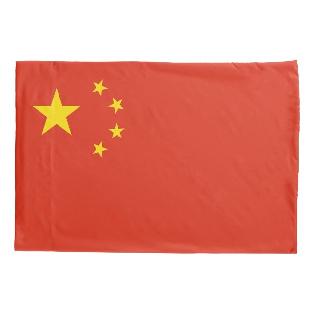 Housse D'oreillers Pavillon Patriotique Single Pillowcase de la Chine (Dos)