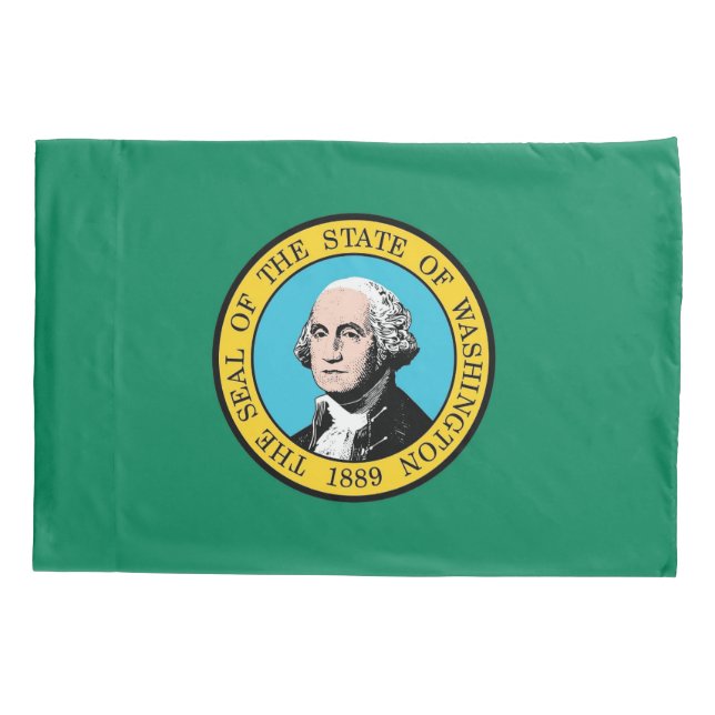 Housse D'oreillers Pavillon Patriotique Single Pillowcase de Washingt (Dos)