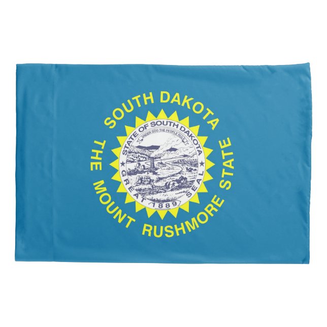Housse D'oreillers Pavillon Patriotique Single Pillowcase du Dakota d (Dos)