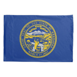 Housse D'oreillers Pavillon Patriotique Single Pillowcase du Nebraska