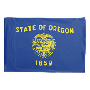 Housse D'oreillers Pavillon Patriotique Single Pillowcase Oregon, Éta
